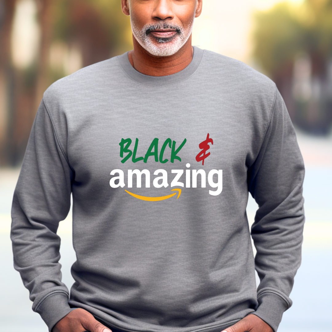 Black & Amazing SuperSoft Crew Neck T-Shirt