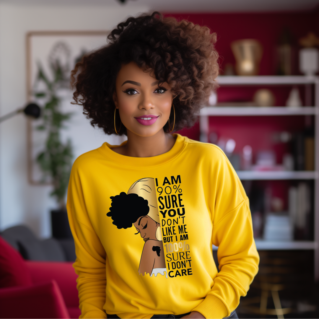 Sure I Don't Care Graphic Sweatshirt