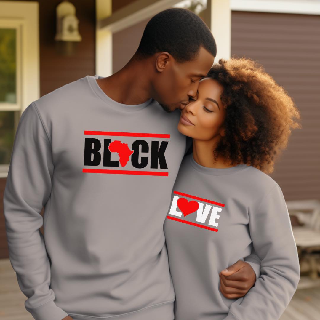 Black Love Couple Graphic Tee