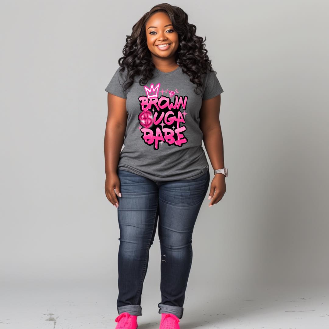 Brown Suga Babe Graphic T-Shirt