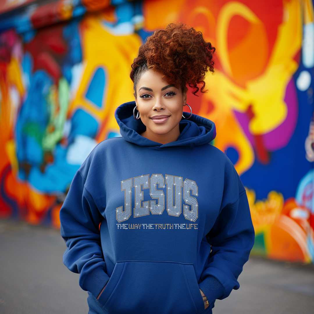 TWTTTL Inspirational Rhinestone Sweatshirt