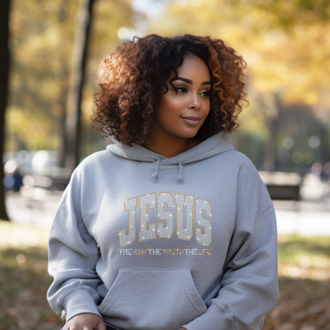 TWTTTL Inspirational Rhinestone Sweatshirt