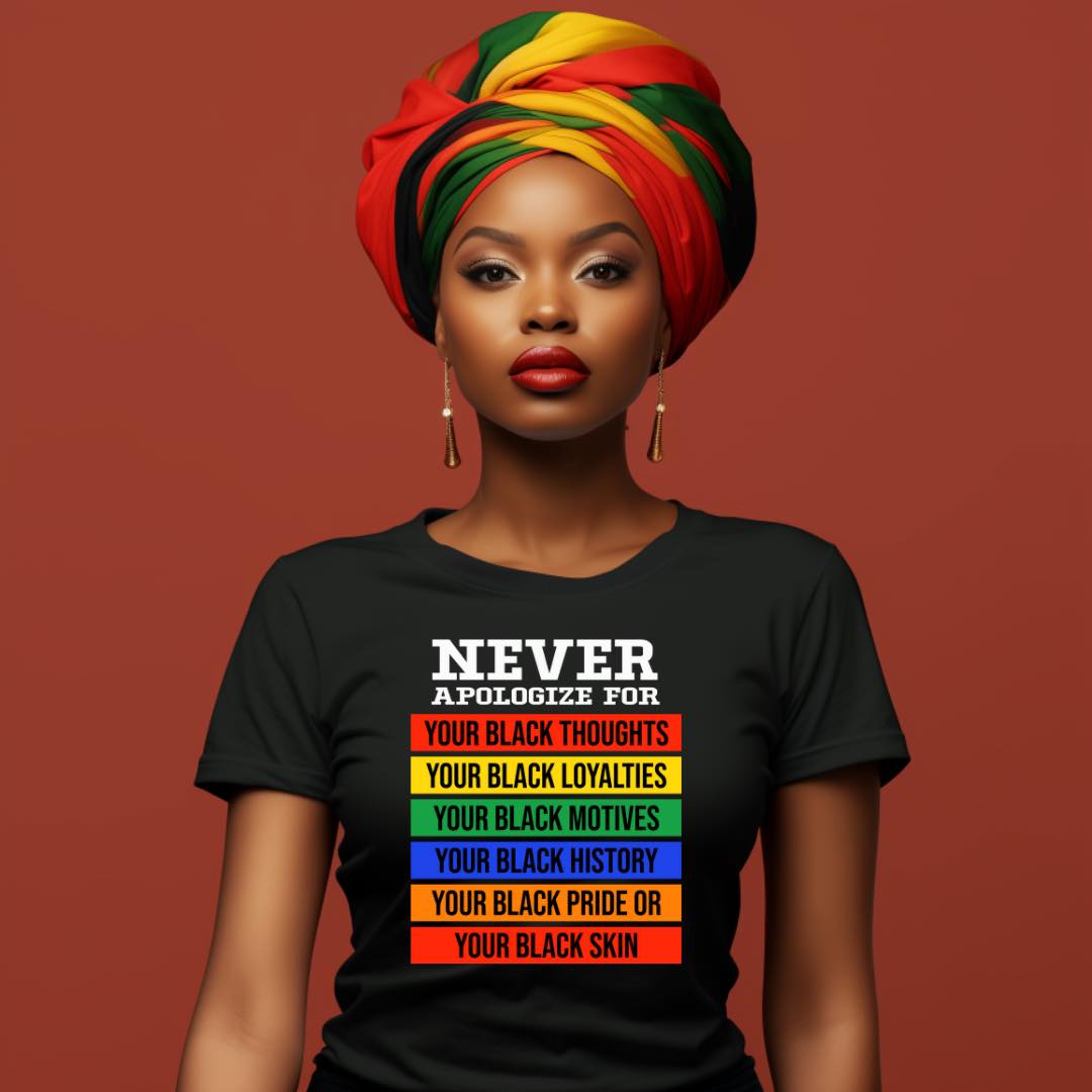 Never Apologize Black Excellence Tee