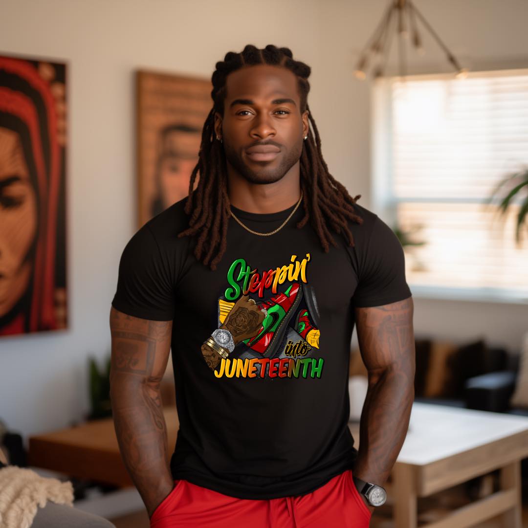 Steppin' into Juneteenth Unisex Tee