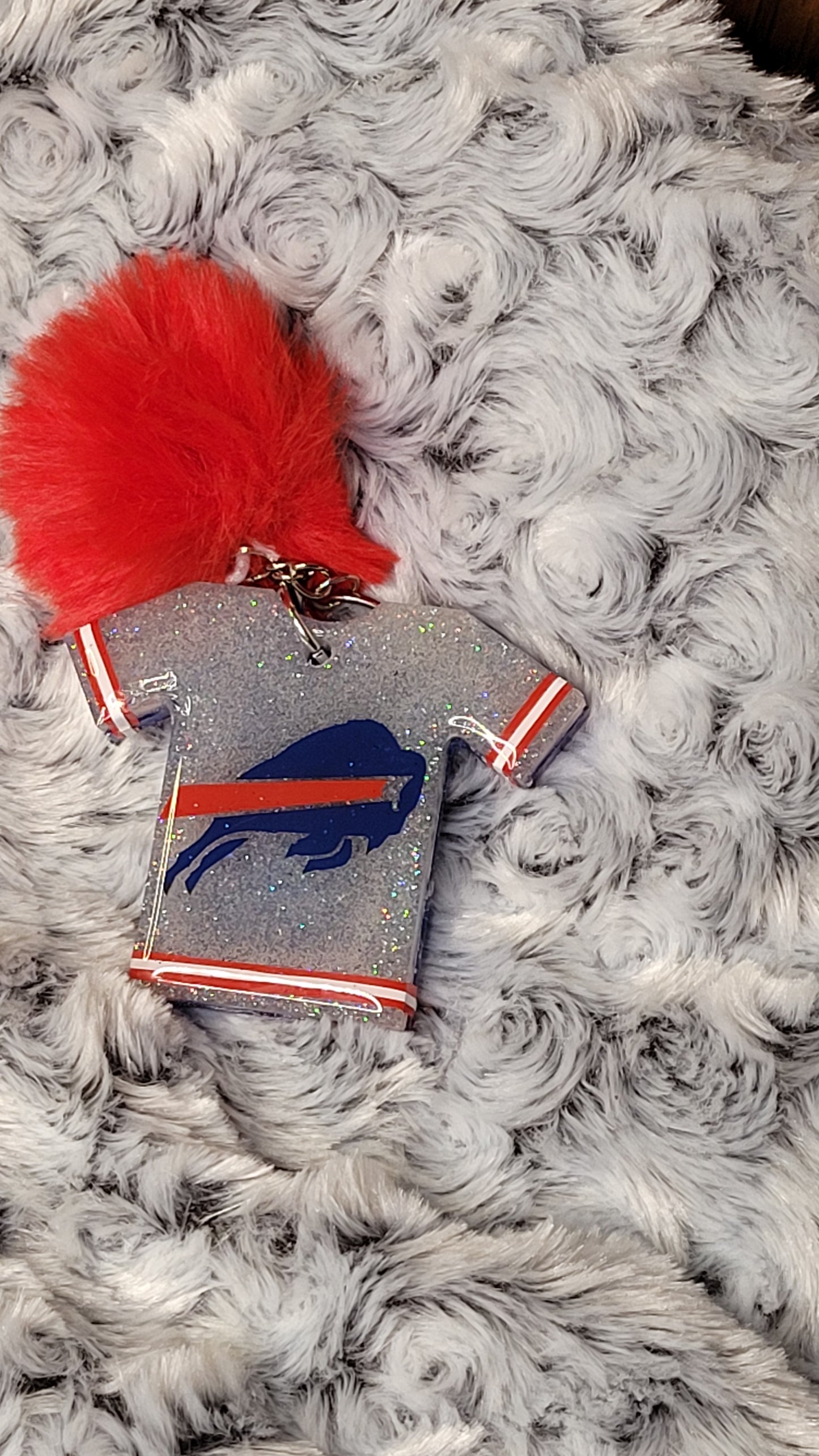 T- Shirt Shaped Team Keychain - Bills