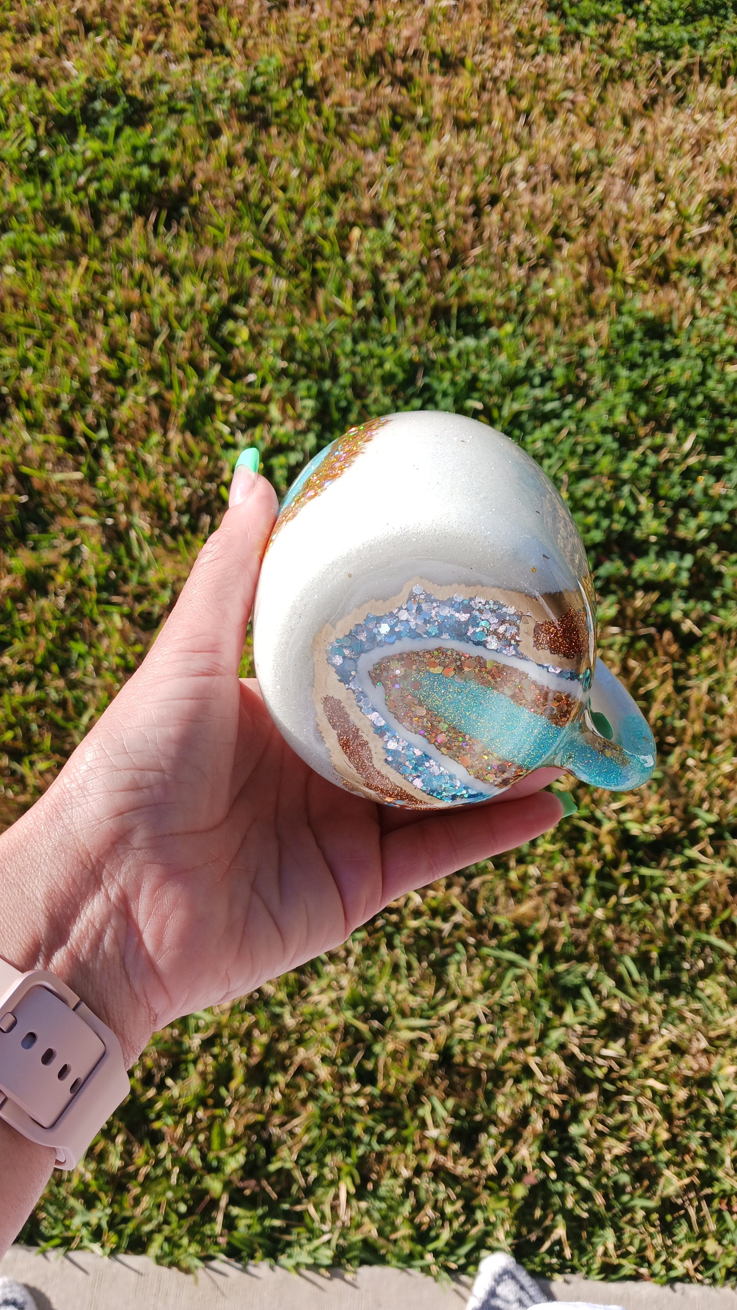 Geode Glitter Coffee Mug
