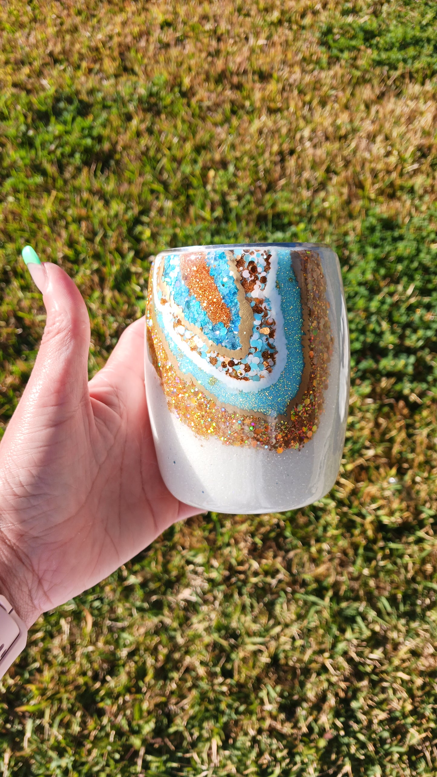 Geode Glitter Coffee Mug