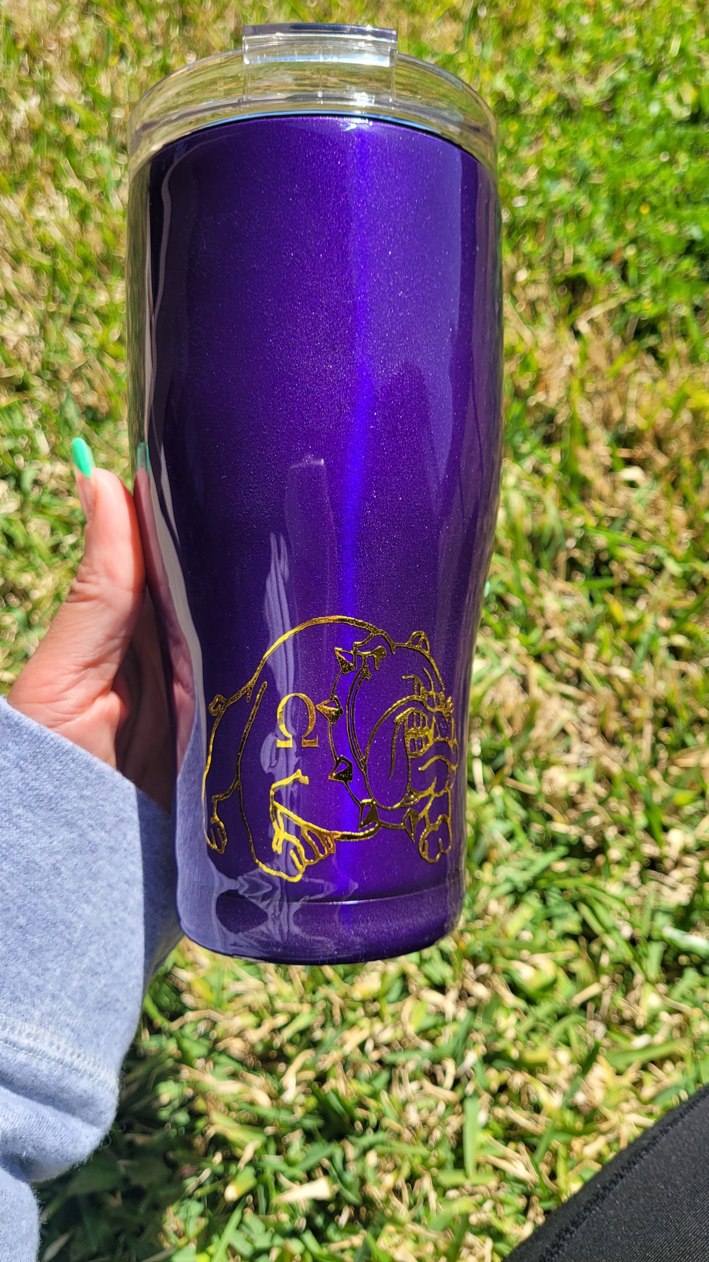 Omega Psi Phi Tumbler, Fraternity Tumbler
