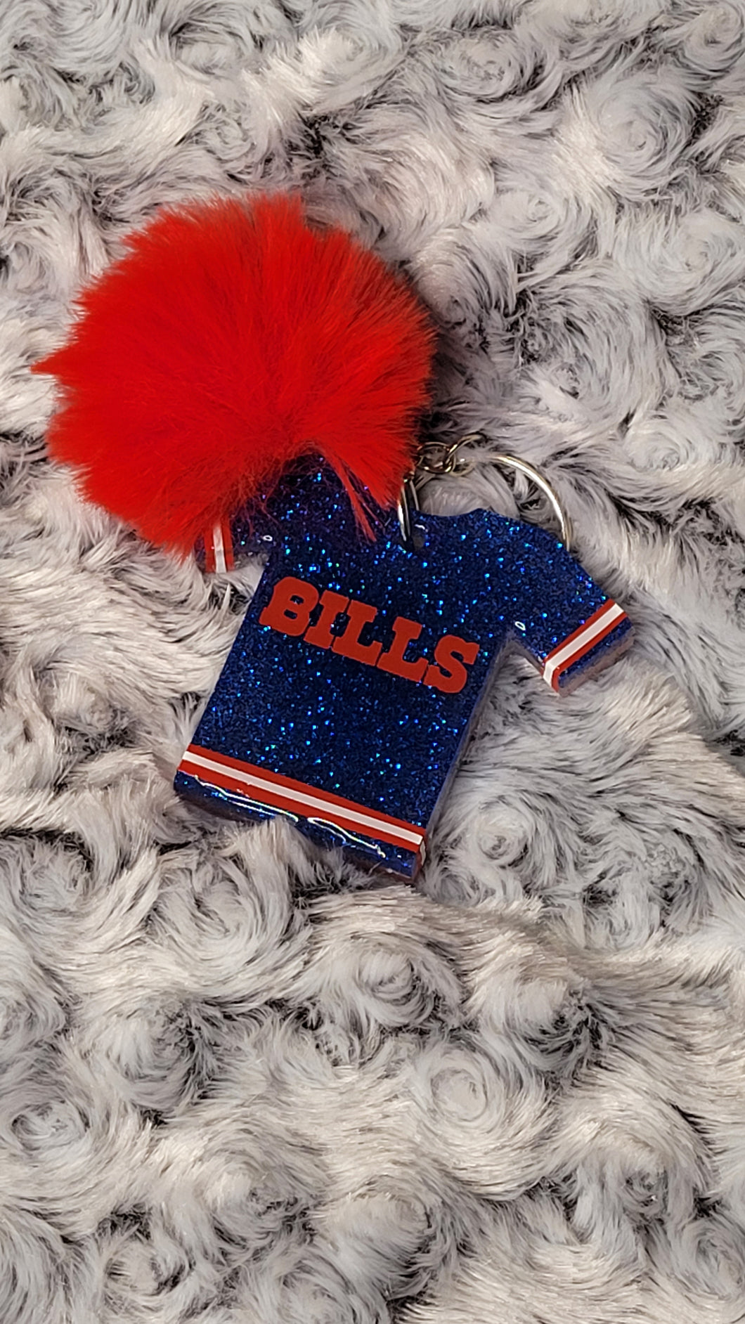 T- Shirt Shaped Team Keychain - Bills