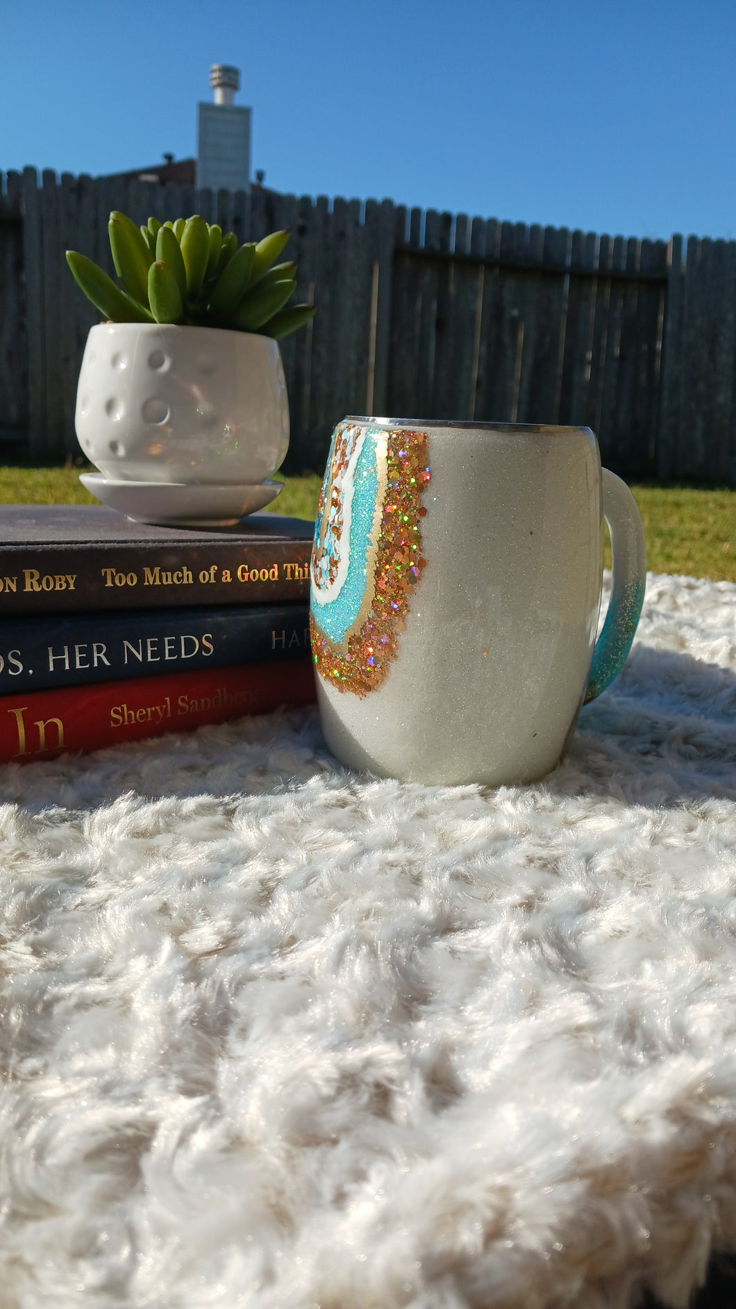 Geode Glitter Coffee Mug